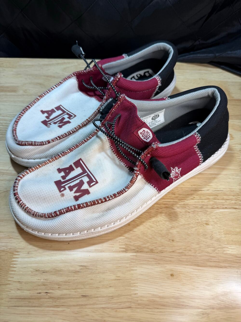 Hey Dude Men's Wally Tri Texas A&M Aggies Shoes Size 10 New